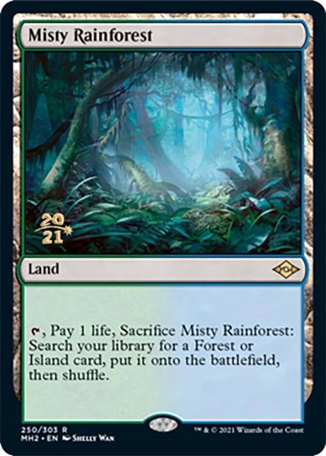 Misty Rainforest [Modern Horizons 2 Prerelease Promos] | Shuffle n Cut Hobbies & Games