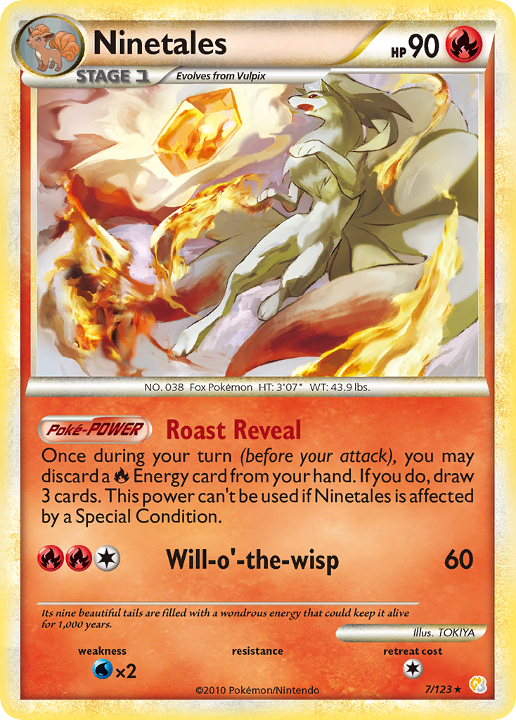 Ninetales (7/123) [HeartGold & SoulSilver: Base Set] | Shuffle n Cut Hobbies & Games