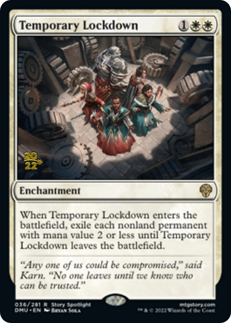 Temporary Lockdown [Dominaria United Prerelease Promos] | Shuffle n Cut Hobbies & Games