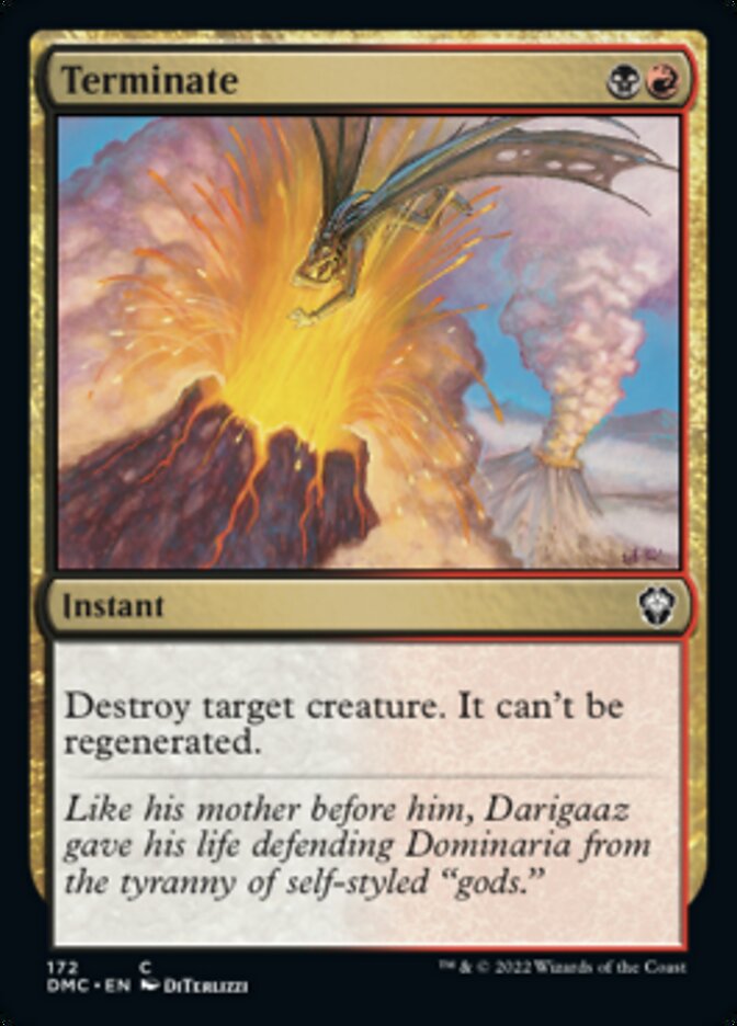 Terminate [Dominaria United Commander] | Shuffle n Cut Hobbies & Games