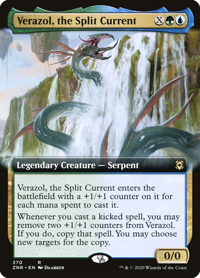 Verazol, the Split Current (Extended Art) [Zendikar Rising] | Shuffle n Cut Hobbies & Games