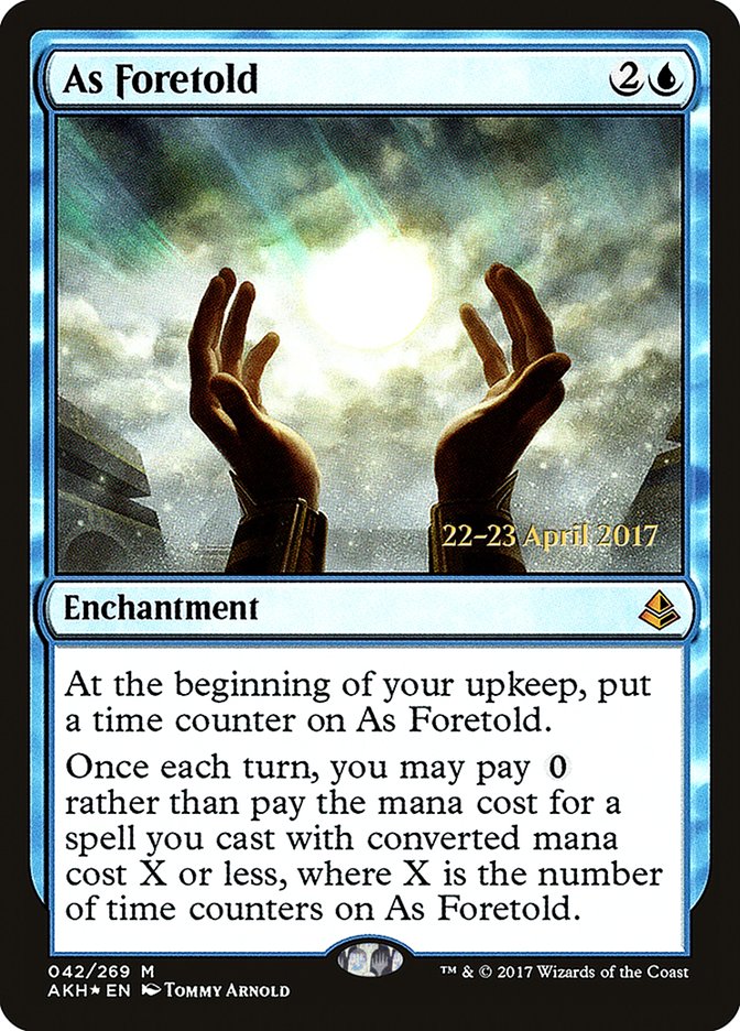 As Foretold [Amonkhet Prerelease Promos] | Shuffle n Cut Hobbies & Games