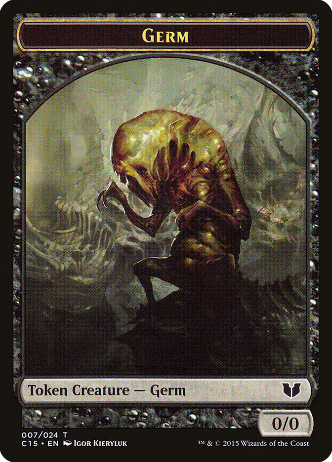 Frog Lizard // Germ Double-Sided Token [Commander 2015 Tokens] | Shuffle n Cut Hobbies & Games