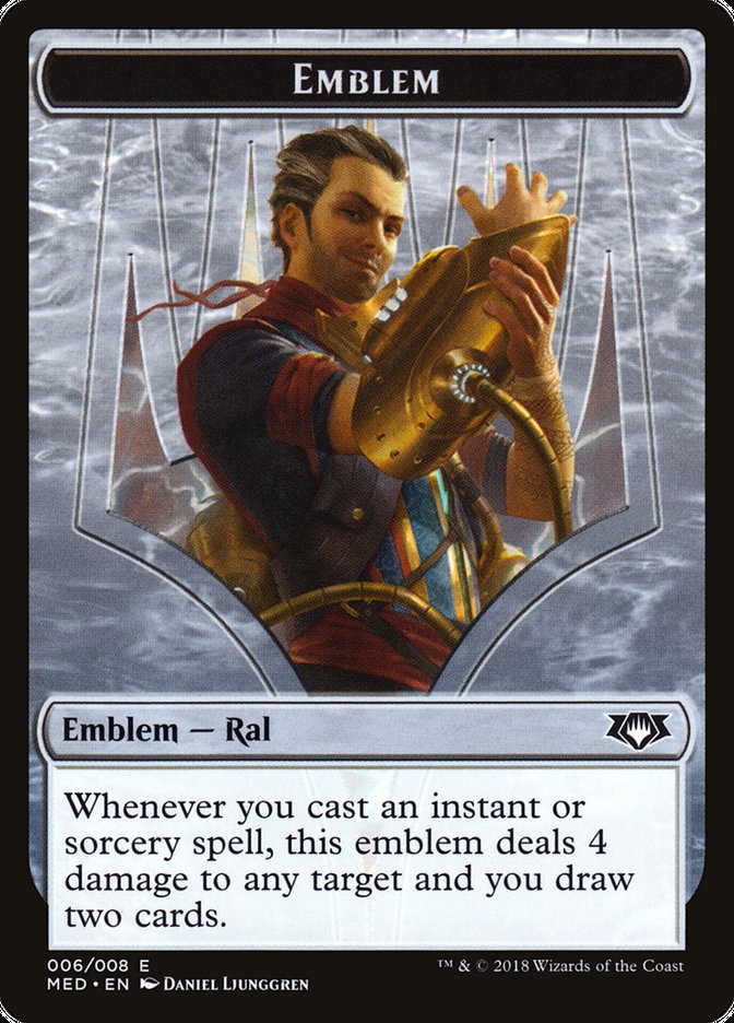 Ral, Izzet Viceroy Emblem [Mythic Edition Tokens] | Shuffle n Cut Hobbies & Games