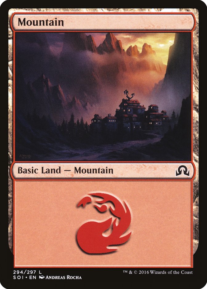 Mountain (294) [Shadows over Innistrad] | Shuffle n Cut Hobbies & Games