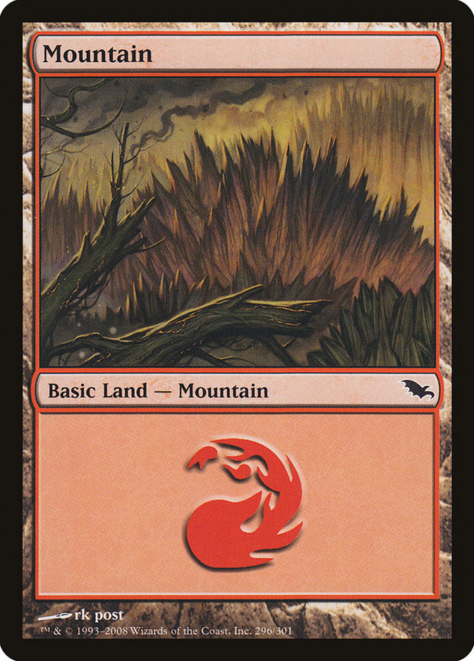 Mountain (296) [Shadowmoor] | Shuffle n Cut Hobbies & Games