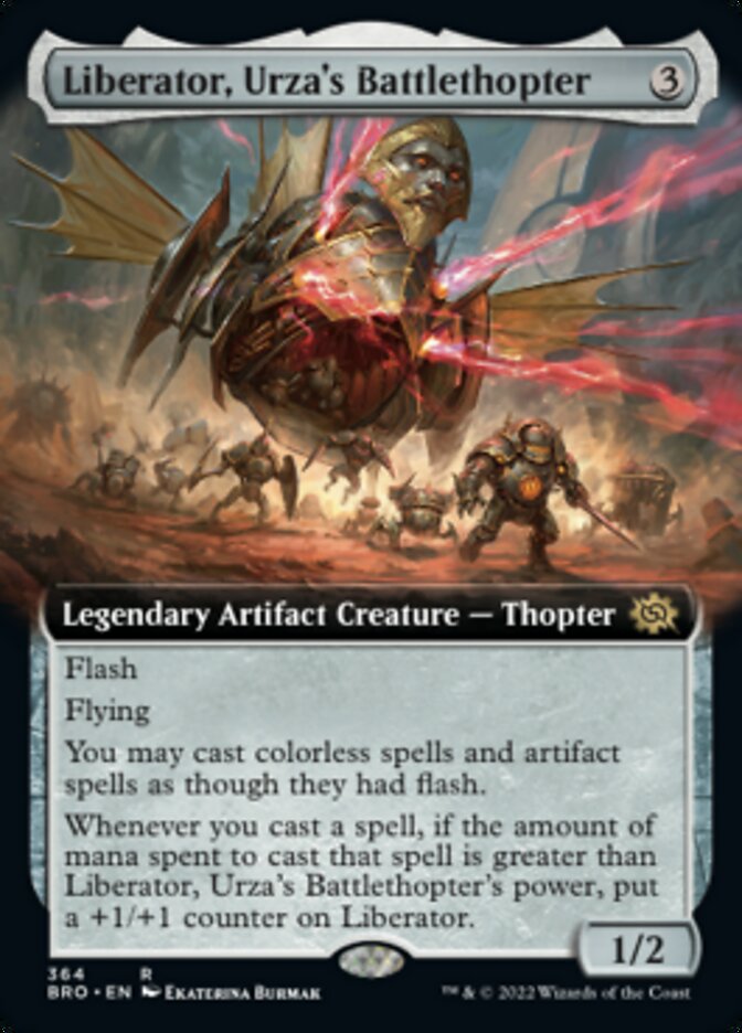 Liberator, Urza's Battlethopter (Extended Art) [The Brothers' War] | Shuffle n Cut Hobbies & Games