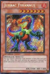 Jurrac Tyrannus [HA02-EN038] Secret Rare | Shuffle n Cut Hobbies & Games