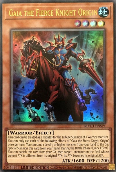 Gaia the Fierce Knight Origin [ROTD-ENSP1] Ultra Rare | Shuffle n Cut Hobbies & Games