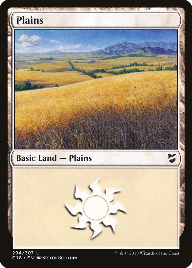 Plains (294) [Commander 2018] | Shuffle n Cut Hobbies & Games