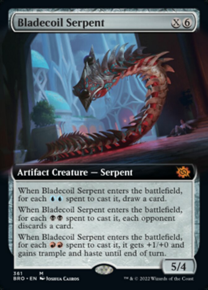 Bladecoil Serpent (Extended Art) [The Brothers' War] | Shuffle n Cut Hobbies & Games