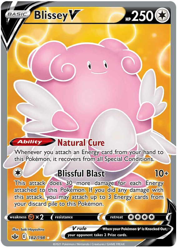 Blissey V (182/198) [Sword & Shield: Chilling Reign] | Shuffle n Cut Hobbies & Games