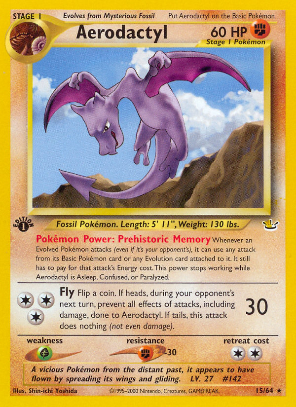 Aerodactyl (15/64) [Neo Revelation 1st Edition] | Shuffle n Cut Hobbies & Games