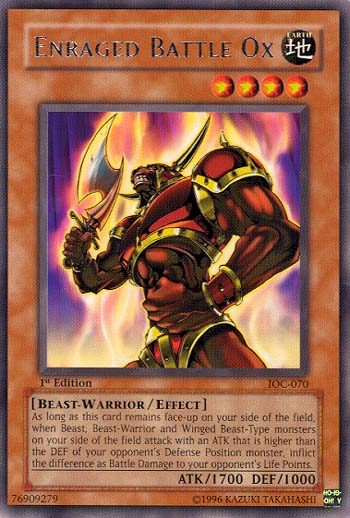 Enraged Battle Ox [IOC-070] Rare | Shuffle n Cut Hobbies & Games