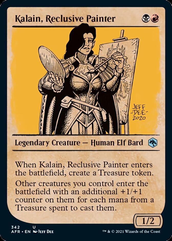 Kalain, Reclusive Painter (Showcase) [Dungeons & Dragons: Adventures in the Forgotten Realms] | Shuffle n Cut Hobbies & Games