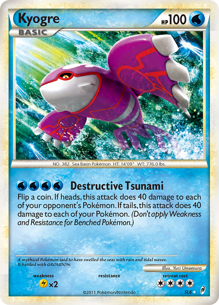 Kyogre (SL6) [HeartGold & SoulSilver: Call of Legends] | Shuffle n Cut Hobbies & Games
