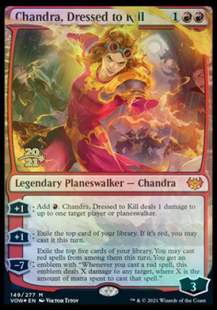 Chandra, Dressed to Kill [Innistrad: Crimson Vow Prerelease Promos] | Shuffle n Cut Hobbies & Games