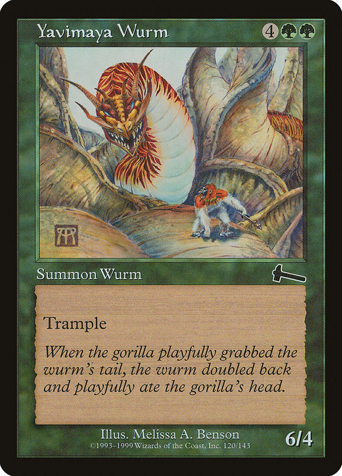 Yavimaya Wurm [Urza's Legacy] | Shuffle n Cut Hobbies & Games