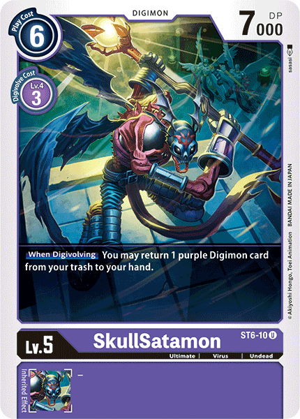 SkullSatamon [ST6-10] [Starter Deck: Venomous Violet] | Shuffle n Cut Hobbies & Games