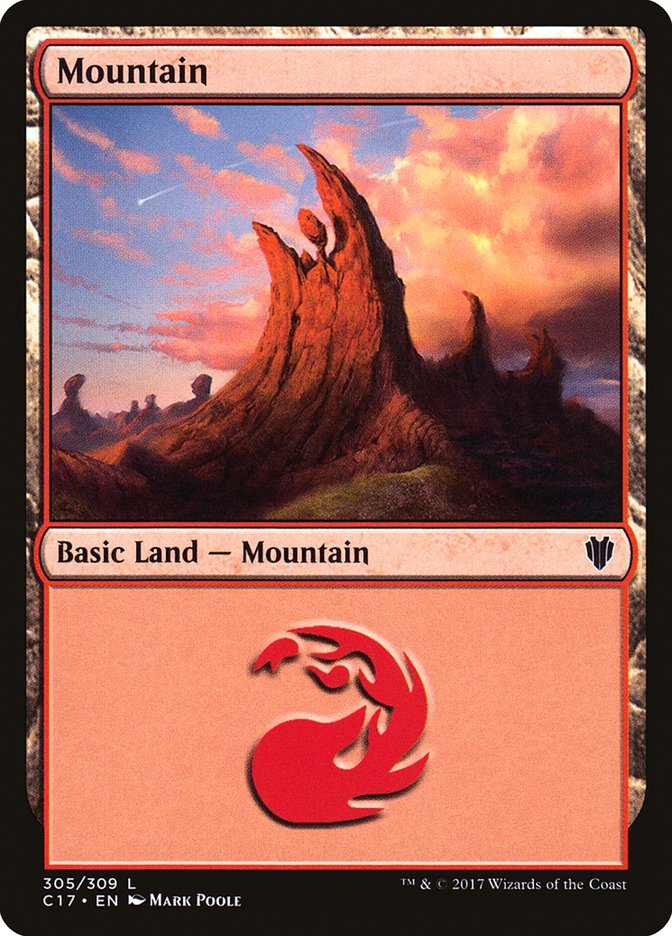 Mountain (305) [Commander 2017] | Shuffle n Cut Hobbies & Games