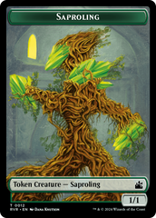 Saproling // Bird Illusion Double-Sided Token [Ravnica Remastered Tokens] | Shuffle n Cut Hobbies & Games