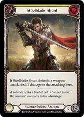 Steelblade Shunt (Yellow) [U-WTR127] (Welcome to Rathe Unlimited)  Unlimited Rainbow Foil | Shuffle n Cut Hobbies & Games