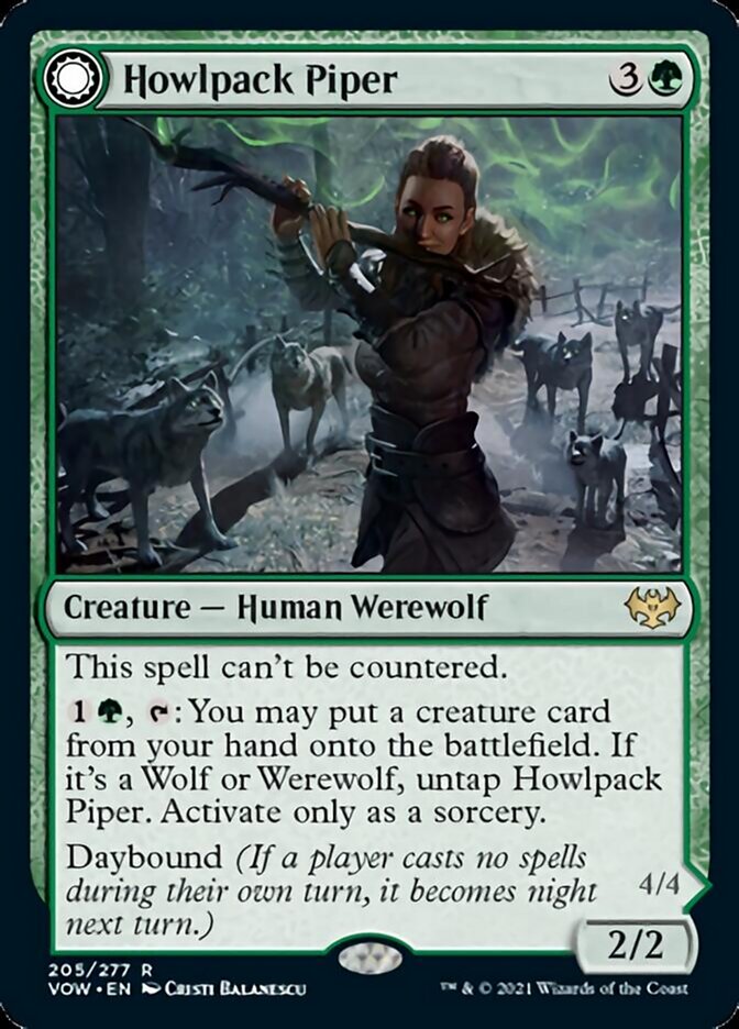 Howlpack Piper // Wildsong Howler [Innistrad: Crimson Vow] | Shuffle n Cut Hobbies & Games