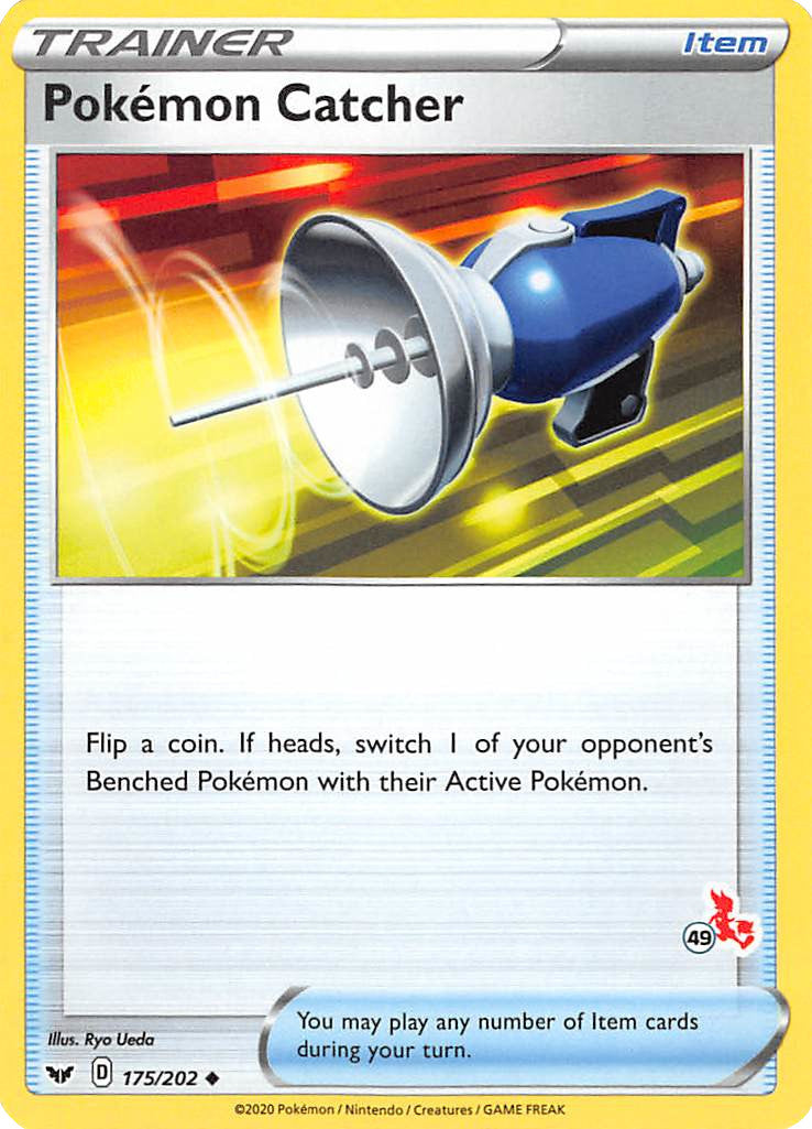 Pokemon Catcher (175/202) (Cinderace Stamp #49) [Battle Academy 2022] | Shuffle n Cut Hobbies & Games