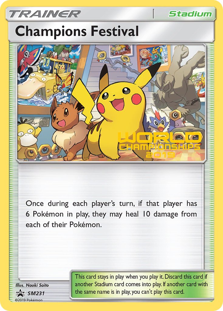 Champions Festival (SM231) (Quarter Finalist 2019) [Sun & Moon: Black Star Promos] | Shuffle n Cut Hobbies & Games