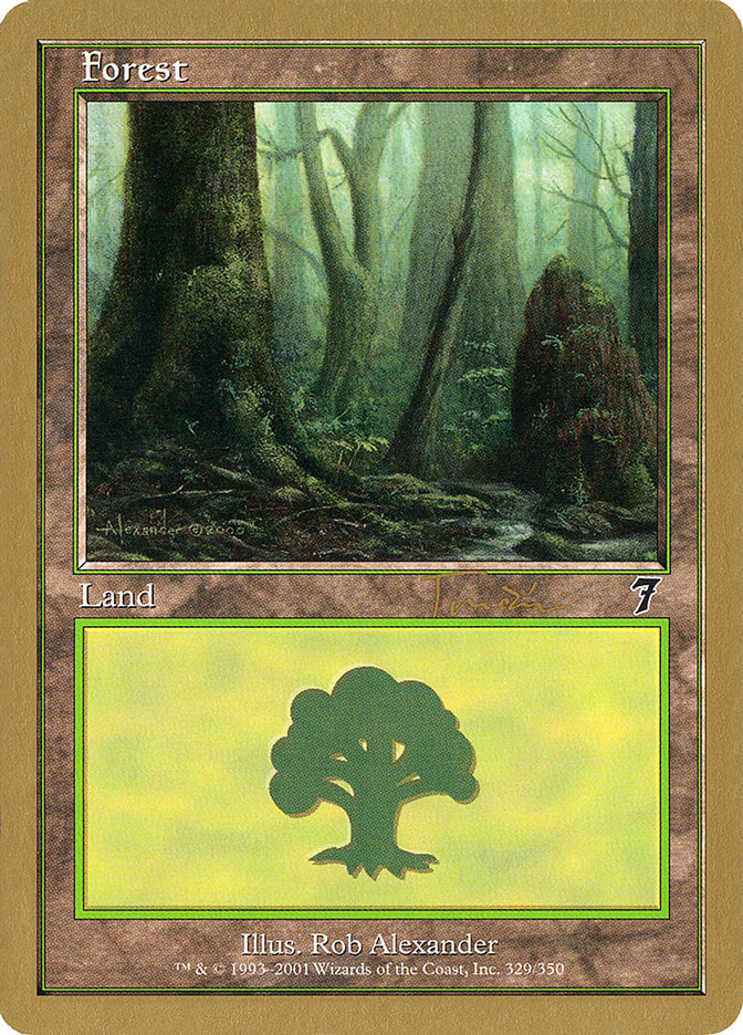 Forest (jt329) (Jan Tomcani) [World Championship Decks 2001] | Shuffle n Cut Hobbies & Games