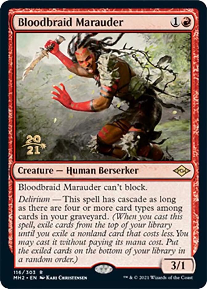 Bloodbraid Marauder [Modern Horizons 2 Prerelease Promos] | Shuffle n Cut Hobbies & Games