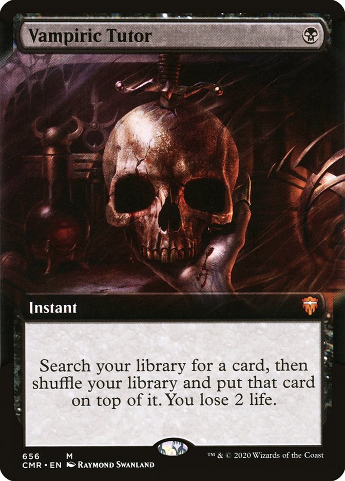 Vampiric Tutor (Extended Art) [Commander Legends] | Shuffle n Cut Hobbies & Games