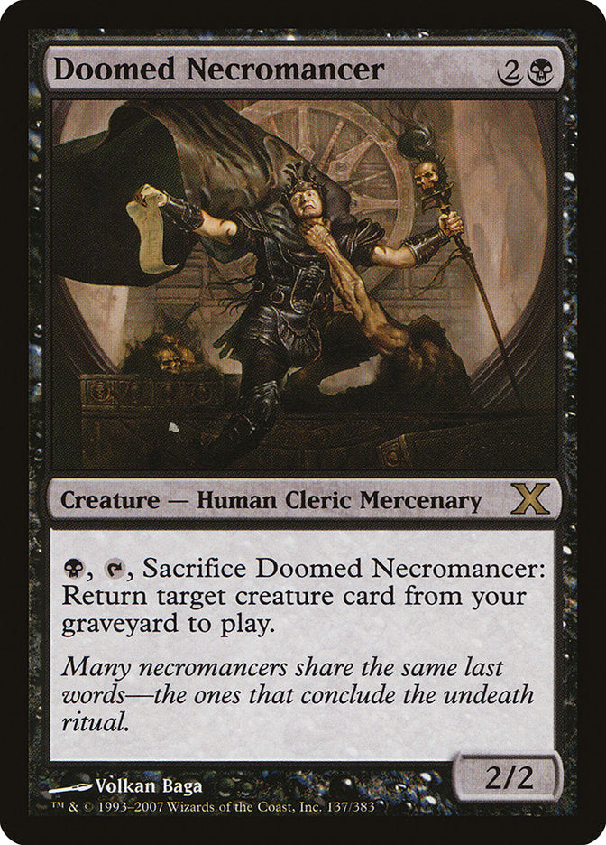 Doomed Necromancer [Tenth Edition] | Shuffle n Cut Hobbies & Games