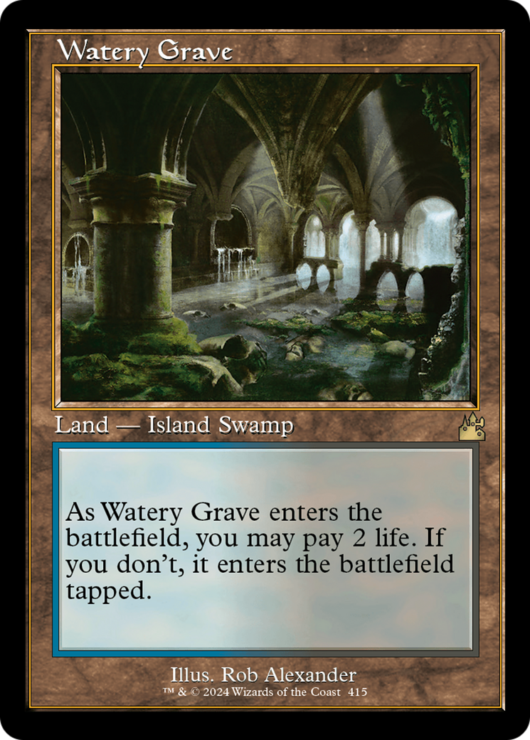 Watery Grave (Retro) [Ravnica Remastered] | Shuffle n Cut Hobbies & Games