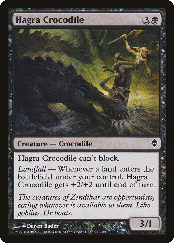 Hagra Crocodile [Zendikar] | Shuffle n Cut Hobbies & Games