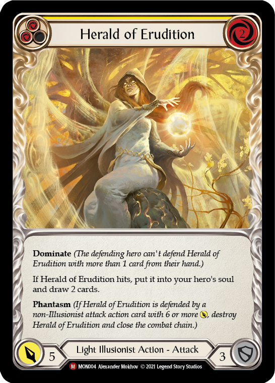 Herald of Erudition [MON004] 1st Edition Normal | Shuffle n Cut Hobbies & Games