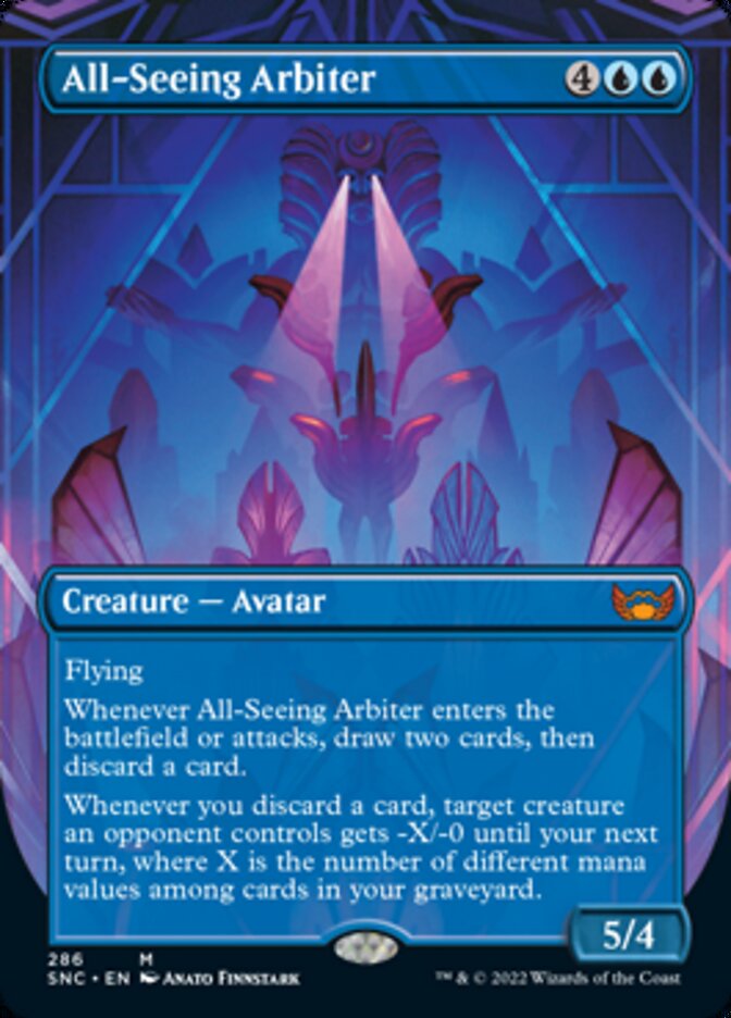 All-Seeing Arbiter (Borderless Alternate Art) [Streets of New Capenna] | Shuffle n Cut Hobbies & Games