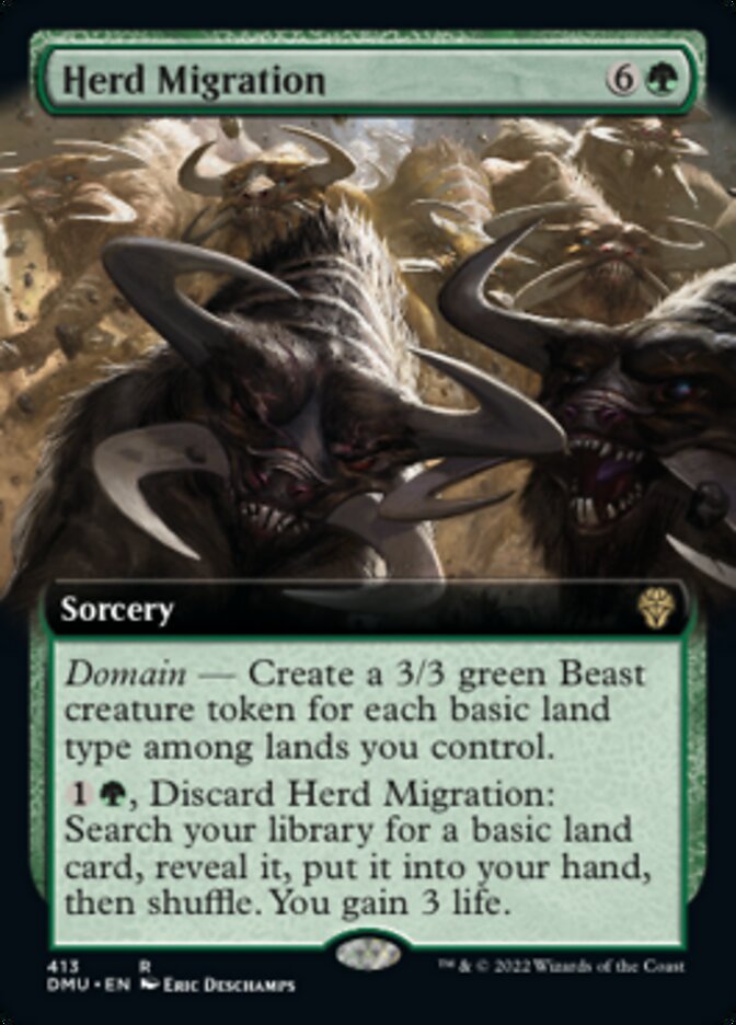 Herd Migration (Extended Art) [Dominaria United] | Shuffle n Cut Hobbies & Games