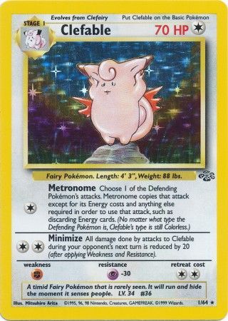 Clefable (1/64) [Jungle Unlimited] | Shuffle n Cut Hobbies & Games