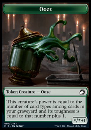 Clue // Ooze Double-Sided Token [Innistrad: Midnight Hunt Tokens] | Shuffle n Cut Hobbies & Games