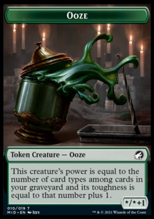 Ooze Token [Innistrad: Midnight Hunt Tokens] | Shuffle n Cut Hobbies & Games