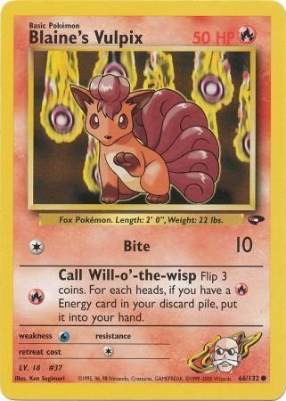 Blaine's Vulpix (66/132) [Gym Challenge Unlimited] | Shuffle n Cut Hobbies & Games