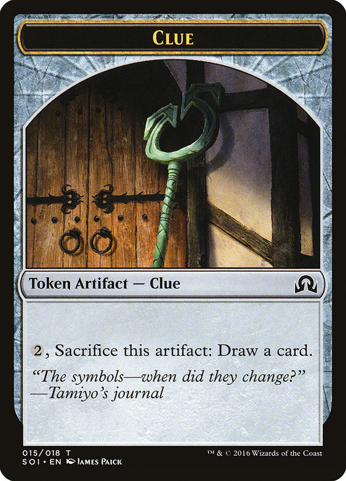 Clue Token (015/018) [Shadows over Innistrad Tokens] | Shuffle n Cut Hobbies & Games