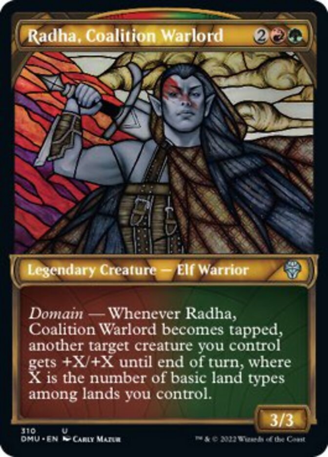 Radha, Coalition Warlord (Showcase) [Dominaria United] | Shuffle n Cut Hobbies & Games