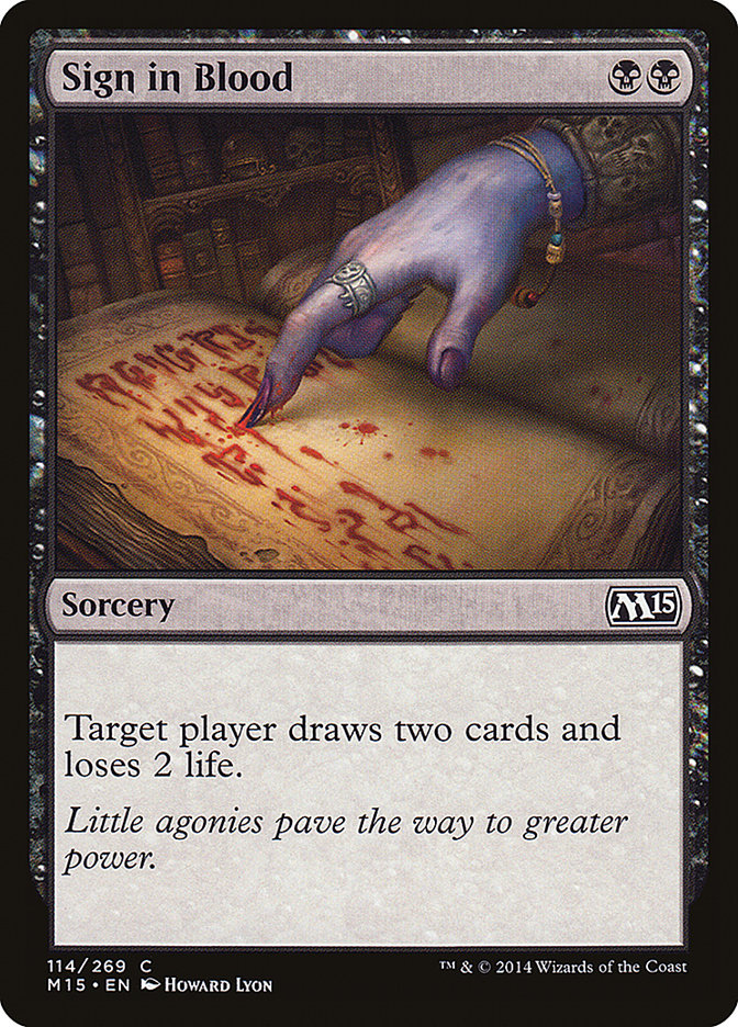 Sign in Blood [Magic 2015] | Shuffle n Cut Hobbies & Games