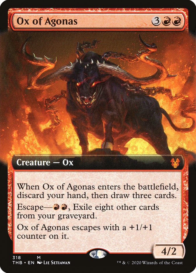 Ox of Agonas (Extended Art) [Theros Beyond Death] | Shuffle n Cut Hobbies & Games