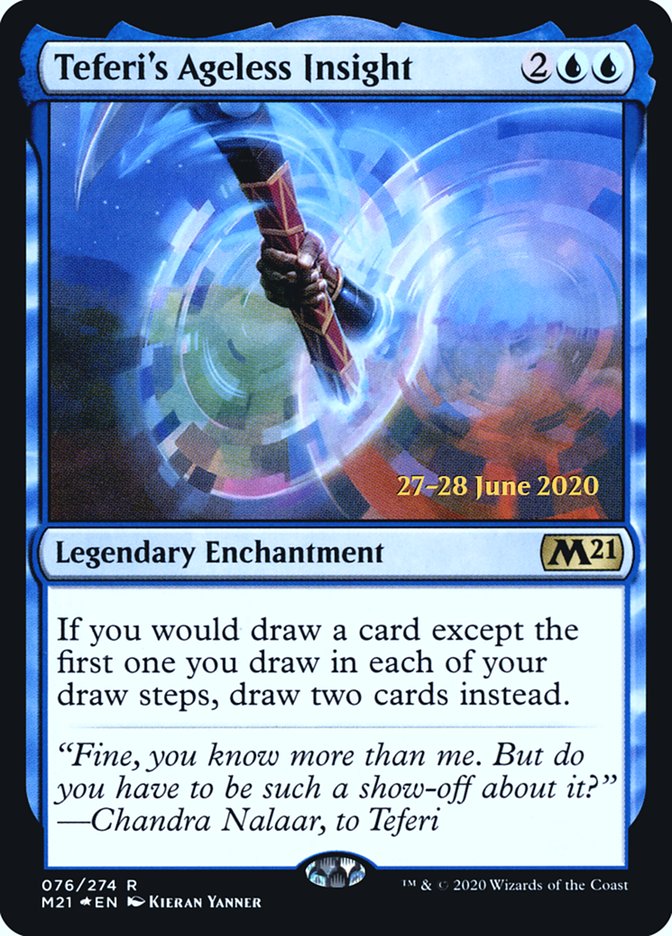 Teferi's Ageless Insight [Core Set 2021 Prerelease Promos] | Shuffle n Cut Hobbies & Games