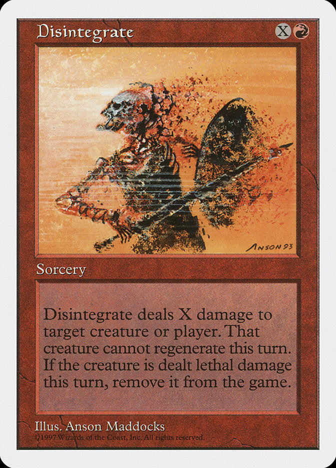 Disintegrate [Fifth Edition] | Shuffle n Cut Hobbies & Games