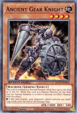 Ancient Gear Knight [SGX1-END10] Common | Shuffle n Cut Hobbies & Games