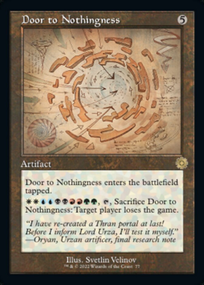 Door to Nothingness (Retro Schematic) [The Brothers' War Retro Artifacts] | Shuffle n Cut Hobbies & Games
